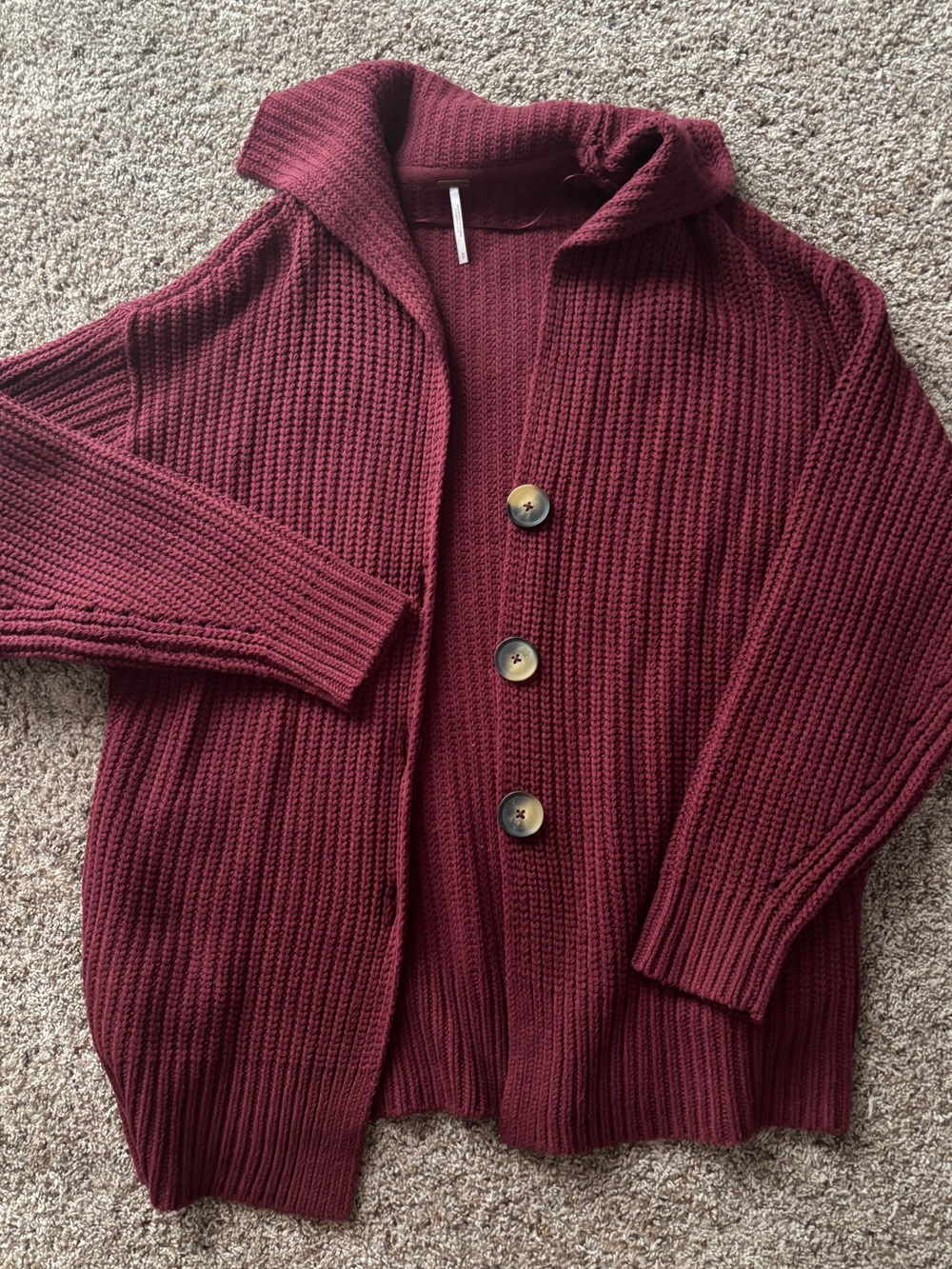 Free People Swim Too Deep Long Sleeve Cardi Sweater - Picture 2 of 3